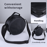 Custom Logo Round Drum Bag Waterproof Oxford Fabric Padded Case for Percussion Instruments Multi-size Factory Direct