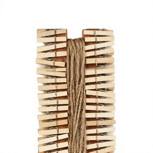 Pinces à linge en bois sans couture, coupe-vent, pour séchage, usage domestique, petites, modernes et minimalistes - Product Image 4