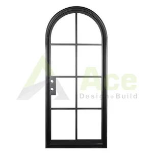 ACE中国制造商主闸门钢格栅窗设计锻铁入口双门