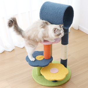 Creative Four-layer Flower-shaped <b>Cat</b> Climbing Scratchers Interactive Toy <b>Cat</b> Tree <b>Cat</b> <b>Scratching</b> <b>Post</b> - Product Image 4