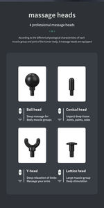 Yixuan беспроводной массажер для расслабления мышц Электрический Вибрационный массажер, супер мини-массажер для глубоких тканей - Product Image 6