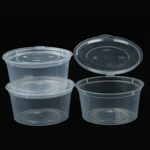 3oz nước sốt container bản lề Bìa nhỏ nước sốt Cốc dùng một lần súp thực phẩm súp thực phẩm container cốc nhỏ - Product Image 1