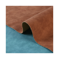 Dull Polish Matte Diagonale Nubuck Daim Synthétique PU Cuir pour Sacs Canapés-Tissus de Chaussures Imperméables Tissu de Rembourrage