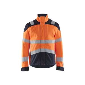 BLAKLADER - 408915135389M Multinorm inherent <b>jacket</b> <b>Hi</b>-<b>Vis</b> <b>Orange</b>/Navy blue - EAN 7330509720318 FLAME RESISTANT WORKWEAR - Product Image 1