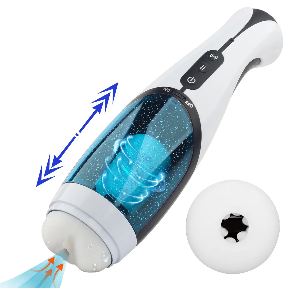 Elektrischer Teleskop kolben männlich masturbiert Flugzeug Cup Stroker automatische Masturbation Tasse männlich Mastur bator Sexspielzeug für Männer