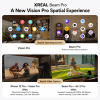 Lunettes intelligentes AR Xreal One Pro 2026 avec système de positionnement spatial 3DoF natif, jeu 6DoF, productivité, écran géant portable Beam Pro