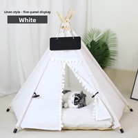 Tente pour animaux de compagnie moderne à imprimé personnalisé, vente en gros, pour chats et chiens, amovible, pliable, couleurs et tailles personnalisables S/M/L