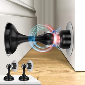 Fermaporta Magnetico in Acciaio Inox Senza Foratura, <span class=keywords><strong>Ammortizzatore</strong></span> <span class=keywords><strong>per</strong></span> Montaggio a Parete o Pavimento - Product Image 1