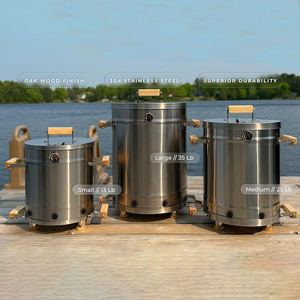 <span class=keywords><strong>Ahumador</strong></span> Vertical con Logotipo Personalizado OEM - Horno de Carbón para Asar de Acero Inoxidable Premium Resistente a la Oxidación con Ganchos de Cocina Versátiles - Product Image 1