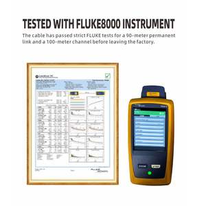 Oem Fabriek <span class=keywords><strong>Cat5</strong></span> <span class=keywords><strong>Sftp</strong></span> 305M Ethernet Kabel Met Cca <span class=keywords><strong>Ccam</strong></span> Koper Pvc Jas Voor Netwerken - Product Image 2