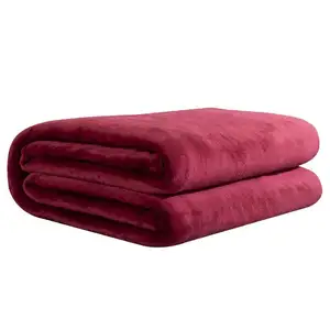 Fleece Deken Single-Pluche Fuzzy Flanellen Deken Aanpassen Kleur Voor Single Size Bed Super Zachte Warme Deken Voor Sofa