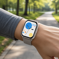 Montre connectée carrée avec fonction d'appel, surveillance de la pression artérielle, suivi du sommeil et suivi de la forme physique