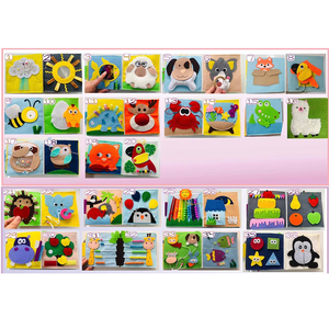 Libro di lavoro sensoriale all'ingrosso per i più piccoli regalo di compleanno del bambino; Montessori ispirato a fatto del libro tranquillo del bambino <span class=keywords><strong>autistico</strong></span> in feltro - Product Image 5