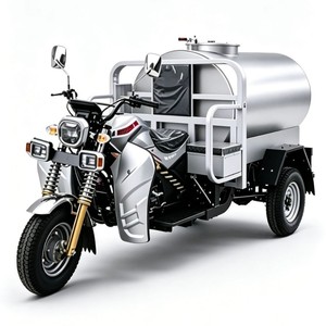 Camion pulvérisateur à trois roues à moteur thermique, petit chariot d'arrosage pour la lutte contre la poussière, le nettoyage des rues et l'aménagement paysager - Product Image 4