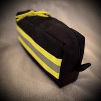 Sac à outils d'urgence réfléchissant Oxford, pochette de rangement portable pour premiers secours de pompier avec cordon de serrage et fermeture éclair