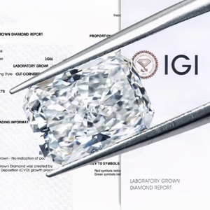 Radiant Cut Lab Grown Diamonds IGI Certified <b>D</b> Color Cvd Hpht 0.5CT 1CT 2CT for Jewelry Making Qinglong Jewelry <b>Model</b> QL-<b>D</b> - Product Image 1