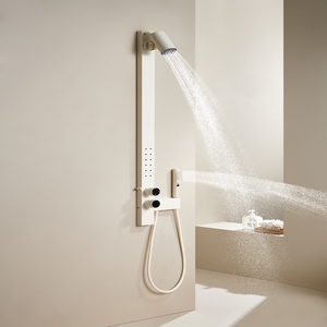 Popular Juego de Ducha SPA de Latón con Pulverizador y Masaje, Montado en la Pared, Sistema de Ducha Multifuncional para Baño, Ideal para Hoteles y Apartamentos - Product Image 2