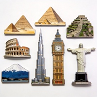 Maßgefertigte Metall-Kühlschrankmagnete mit Kairo-Pyramiden-Motiv, Fabriklieferung für Ägyptische Städtereise-Souvenirs und Sammlungen