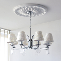 Lustre de plafond pour salon de villa française, luminaire suspendu dimmable pour hôtel, salle de banquet de mariage, restaurant