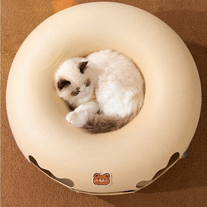 Lit tunnel interactif pliable antistatique de haute qualité pour chat, lit donut pour animaux de compagnie, lit tube, lit-caverne pour animaux de compagnie - Product Image 1