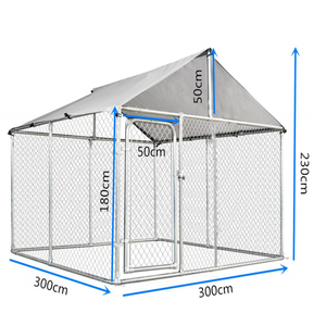 Jaula para perros al aire libre de alta resistencia, recinto clásico de hierro para mascotas, jaula de plástico para pájaros, caja transpirable para conejos - Product Image 2