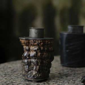 Caja de té de Ganoderma lucidum natural envejecida, utensilios de té antiguos, juegos de té, accesorios de té coleccionables - Product Image 3