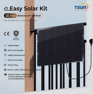 Kit Solar Fácil de Instalar en Balcón <span class=keywords><strong>TSUN</strong></span>, Microinversor, Paneles de 400W, Todo en Uno, Hace que los Escenarios Fotovoltaicos sean Flexibles - Product Image 5