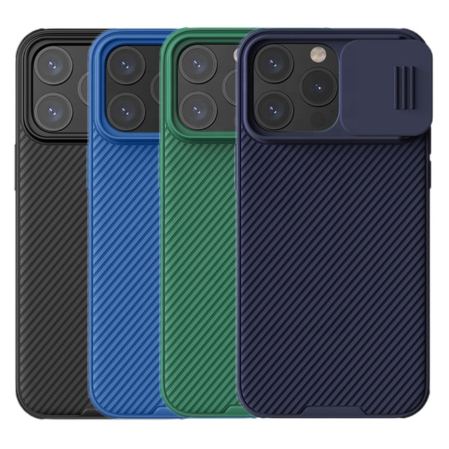 Nillkin Hot Selling Phone case Lens Slide Camera Protector An-slip PC+TPU Strong Protective case for iPhone 15 Pro