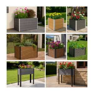 <span class=keywords><strong>Jardinière</strong></span> surélevée en WPC <span class=keywords><strong>pour</strong></span> serre, bac à fleurs et légumes extérieur étanche, jardinières en WPC faciles à assembler - Product Image 2