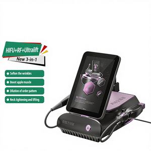 Professionele 3-in-1 huidverstrakking, anti-wallen, lichaamsafslanking, dubbele handgreep, desktop, hoge intensiteit gefocusseerde <span class=keywords><strong>ultrasound</strong></span> 7D - Product Image 1