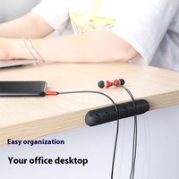 Dispositif de fixation de câble intégré, support de cordon sous le bureau, gestion des câbles, organisateur de fils, pince à câble pour mur et table
