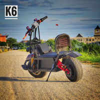 سكوتر كهربائي للبالغين Extreme Wheel K6 بقوة 3500 واط*2، بعجلتين، قابل للشحن، مع بطارية ليثيوم 21700 50S