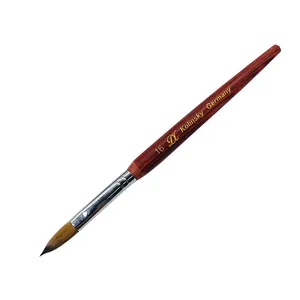 1Pcs 100% Kolinsky Sable Nail Art <b>Brush</b> Acrylic Liquid Powder Tool Wooden Handle Copper Tube for Professional Nail Technicians - Product Image 1