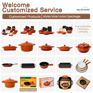 <span class=keywords><strong>Set</strong></span> di Pentole in Ghisa Smaltata Eco-Friendly dal Design Moderno, Include Pentola Olandese, Casseruola, Padella, Pentola per Zuppe e Pentola da Forno - Product Image 5