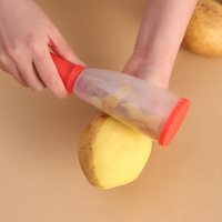 Nouveautés Éplucheur de Légumes et Fruits avec Réceptacle à Épluchures, Accessoires de Cuisine, Ustensiles de Cuisine, Rangement Créatif, Couteau à Éplucher