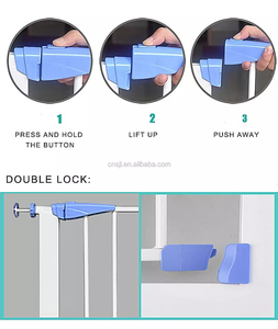 Porte e scale per cancelli di sicurezza per bambini <span class=keywords><strong>porta</strong></span> con chiusura automatica per bambini e animali domestici per cani barriera per recinzione Extra larga cancelli per bambini - Product Image 5