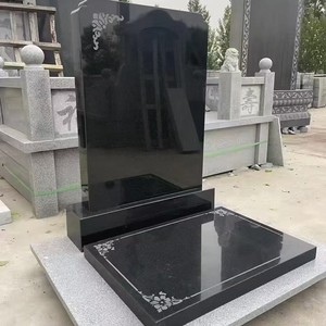 <span class=keywords><strong>Stèle</strong></span> funéraire chinoise personnalisée en <span class=keywords><strong>pierre</strong></span> Shanxihei, combinaison <span class=keywords><strong>de</strong></span> pierres, <span class=keywords><strong>stèle</strong></span> noire Hebei Lingshou, sculpture sur <span class=keywords><strong>pierre</strong></span> pour cimetière, fourniture directe d'usine - Product Image 1