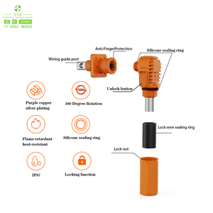 ขั้วต่อแบตเตอรี่เก็บพลังงาน 60A 120A 200A 300A 1500V ปลั๊กและเต้ารับกันน้ำ IP67 แรงดันสูง สำหรับ BMS พลังงานแสงอาทิตย์ - Product Image 3