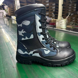 Bottes en plastique camouflage bleu gris DF24 multi-terrains, imperméables, portables, pour l'extérieur, toutes saisons, accessoires tactiques pour hommes - Product Image 2
