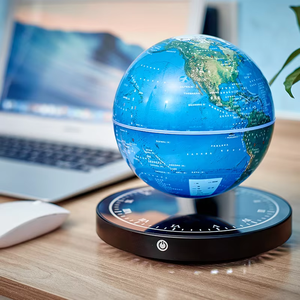 Auto Rotate Magnetic Levitating World Globe Table Lamp Floating Ball <b>Night</b> <b>Light</b> For Home Minimalist Ornament - Product Image 5