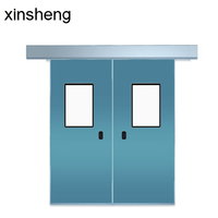 Porte coulissante hermétique automatique pour salle d'opération hospitalière, porte de salle blanche hermétique pour atelier alimentaire