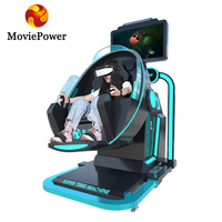 Simulador de Vuelo VR 360 con Movimiento Completo, Juego de Disparos VR, Remolque de Cine 9D, Proveedor de Parques de Realidad Virtual Movie Power