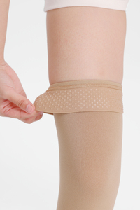 <span class=keywords><strong>Chaussettes</strong></span> de compression sportives tricotées personnalisables 20-30 mmHg, hautes jusqu'aux cuisses, anti-embolie pour prévenir les varices - Product Image 2