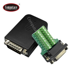 DB15ตัวเชื่อมต่อ D-SUB 15พิน16-30 AWG ตัวผู้ตัวเครื่องทองเหลืองชุบนิกเกิลสีดำ ZSA3021คอมปัตต์ตามสั่ง - Product Image 4