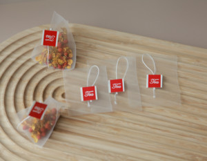 Bolsitas de Té Piramidales de Malla PLA Compostables, Ecológicas y Biodegradables para Té de Hojas Sueltas - Product Image 4