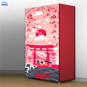 7단 휴대용 신발장 패브릭 신발 보관함 캐비닛 블랙 - Product Image 5
