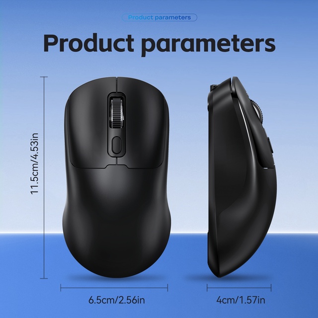 Q3 Smart Wireless Mouse 2.4G BT Dual Mode 3-Level DPI Silent Click Type-C Charging OEM Factory Direct
