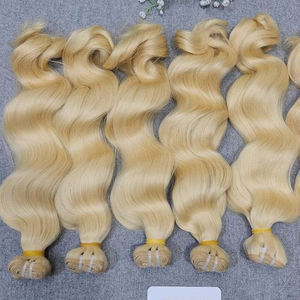 Cheveux bruts vietnamiens non transformés vierges vietnamiennes cuticules vierges crues alignées donneur unique vietnam 613 faisceaux de cheveux blonds crus - Product Image 1