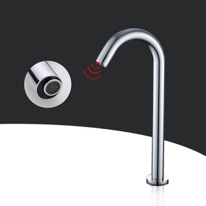 SUS Offre Spéciale Chrome Robinet Électrique Sans Contact Salle De Bains Évier Capteur Robinet AD \ <span class=keywords><strong>DC</strong></span> Lavabo Robinet D'eau pour Hôtel Lieux Publics - Product Image 2