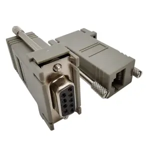 DB9-Stecker auf RJ45-Modular-Adapter, DB9-zu-RJ45-Buchse-Ethernet-Adapter